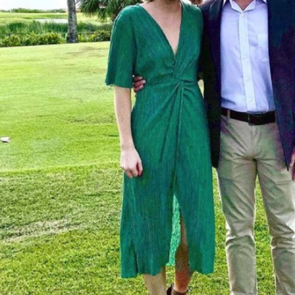 Nordstrom Teal Midi Dress